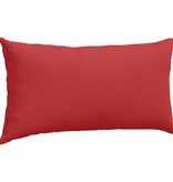 VidaXL Sofa Kussens 2 pcs Rood 80 x 40 cm Stof