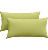 VidaXL Sofa Kussens 2 pcs Lichtgroen 80 x 40 cm Stof