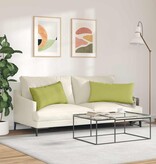 VidaXL Sofa Kussens 2 pcs Lichtgroen 80 x 40 cm Stof