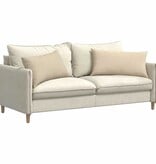 VidaXL Sofa Kussens 2 pcs Crème 80 x 40 cm Stof