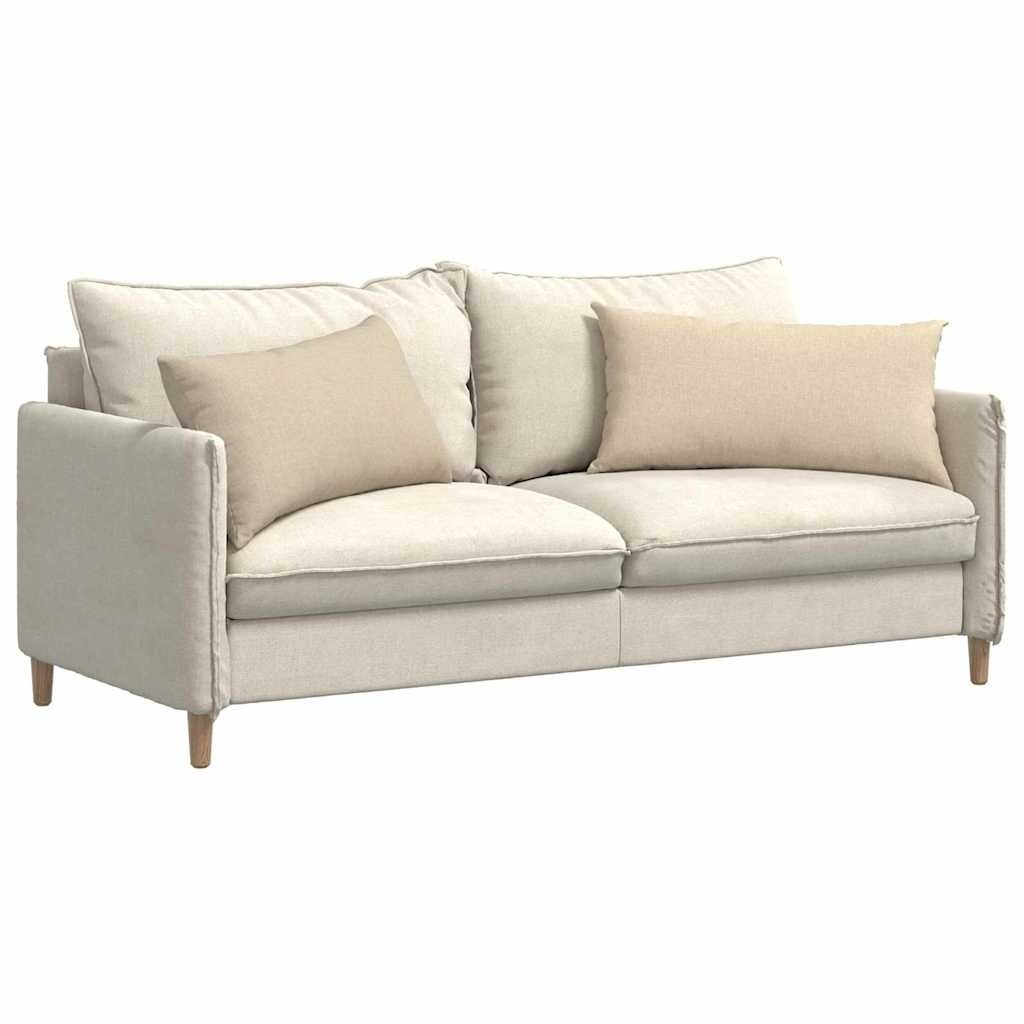 VidaXL Sofa Kussens 2 pcs Crème 80 x 40 cm Stof