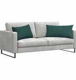 VidaXL Sofa Kussens 2 pcs Donkergroen 80 x 40 cm Stof