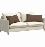 VidaXL Sofa Kussens 2 pcs Bruin 80 x 40 cm Stof