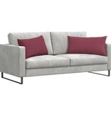 VidaXL Sofa Kussens 2 pcs Wijnrood 80 x 40 cm Stof