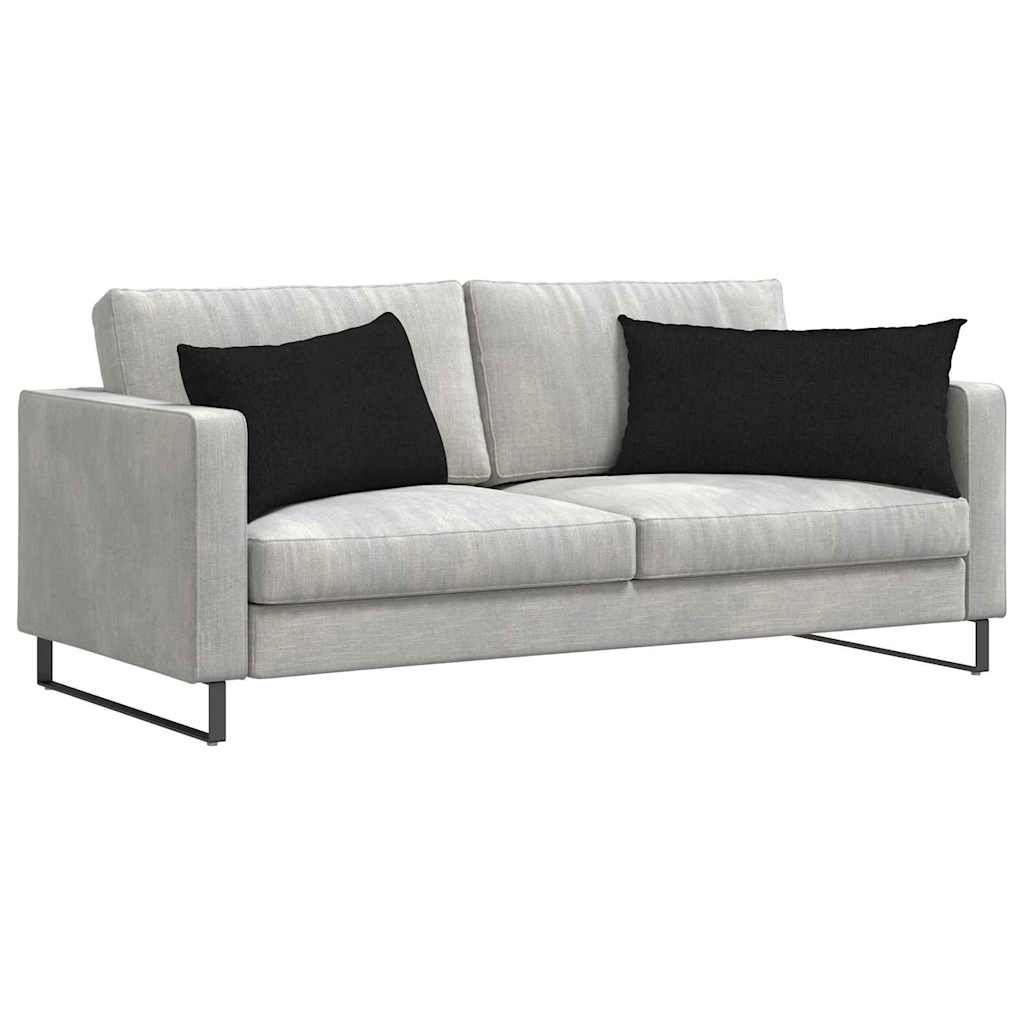 VidaXL Sofa Kussens 2 pcs Zwart 80 x 40 cm Stof