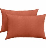 VidaXL Sofa Kussens 2 pcs Rood-oranje 60 x 40 cm Katoen Stof