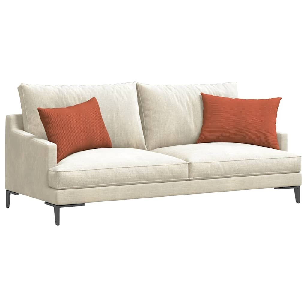 VidaXL Sofa Kussens 2 pcs Rood-oranje 60 x 40 cm Katoen Stof
