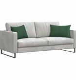 VidaXL Sofa Kussens 2 pcs Donkergroen 60 x 40 cm Katoen Stof