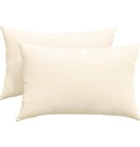 VidaXL Sofa Kussens 2 pcs Crème 60 x 40 cm Katoen Stof