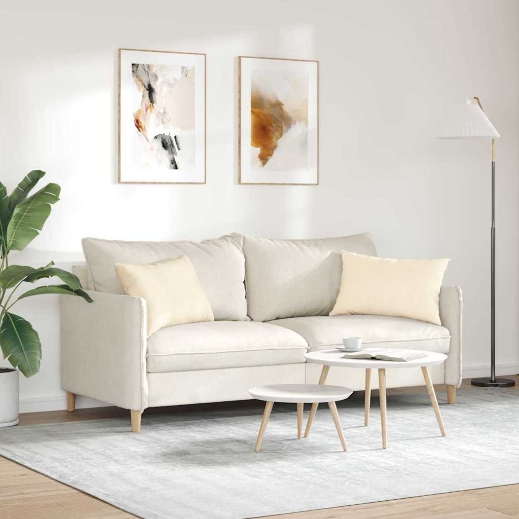 VidaXL Sofa Kussens 2 pcs Crème 60 x 40 cm Katoen Stof