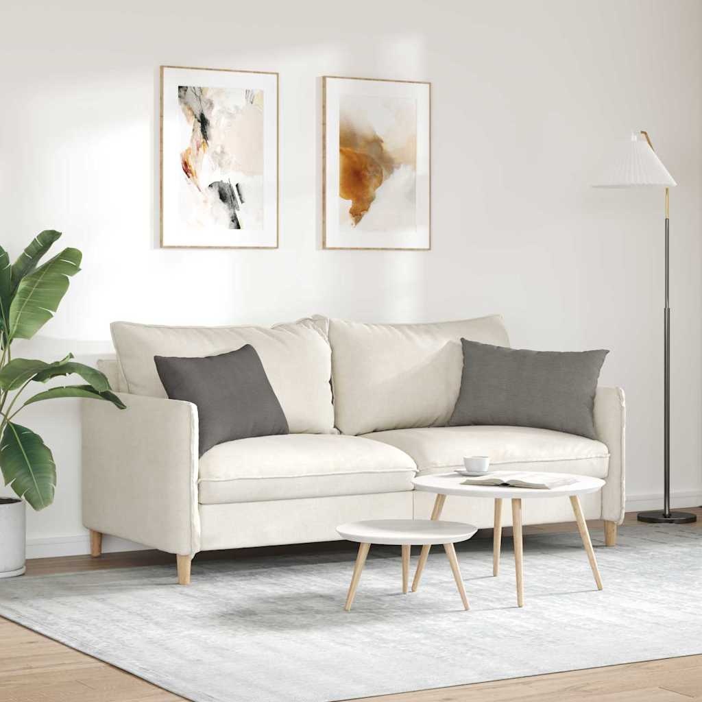 VidaXL Sofa Kussens 2 pcs Lichtgrijs 60 x 40 cm Katoen Stof