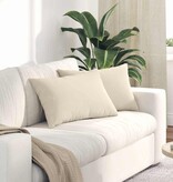 VidaXL Sofa Kussens 2 pcs Beige 60 x 40 cm Stof