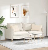 VidaXL Sofa Kussens 2 pcs Beige 60 x 40 cm Stof