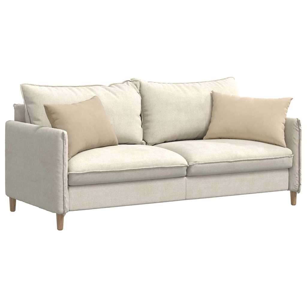 VidaXL Sofa Kussens 2 pcs Crème 60 x 40 cm Stof