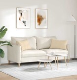 VidaXL Sofa Kussens 2 pcs Crème 60 x 40 cm Stof