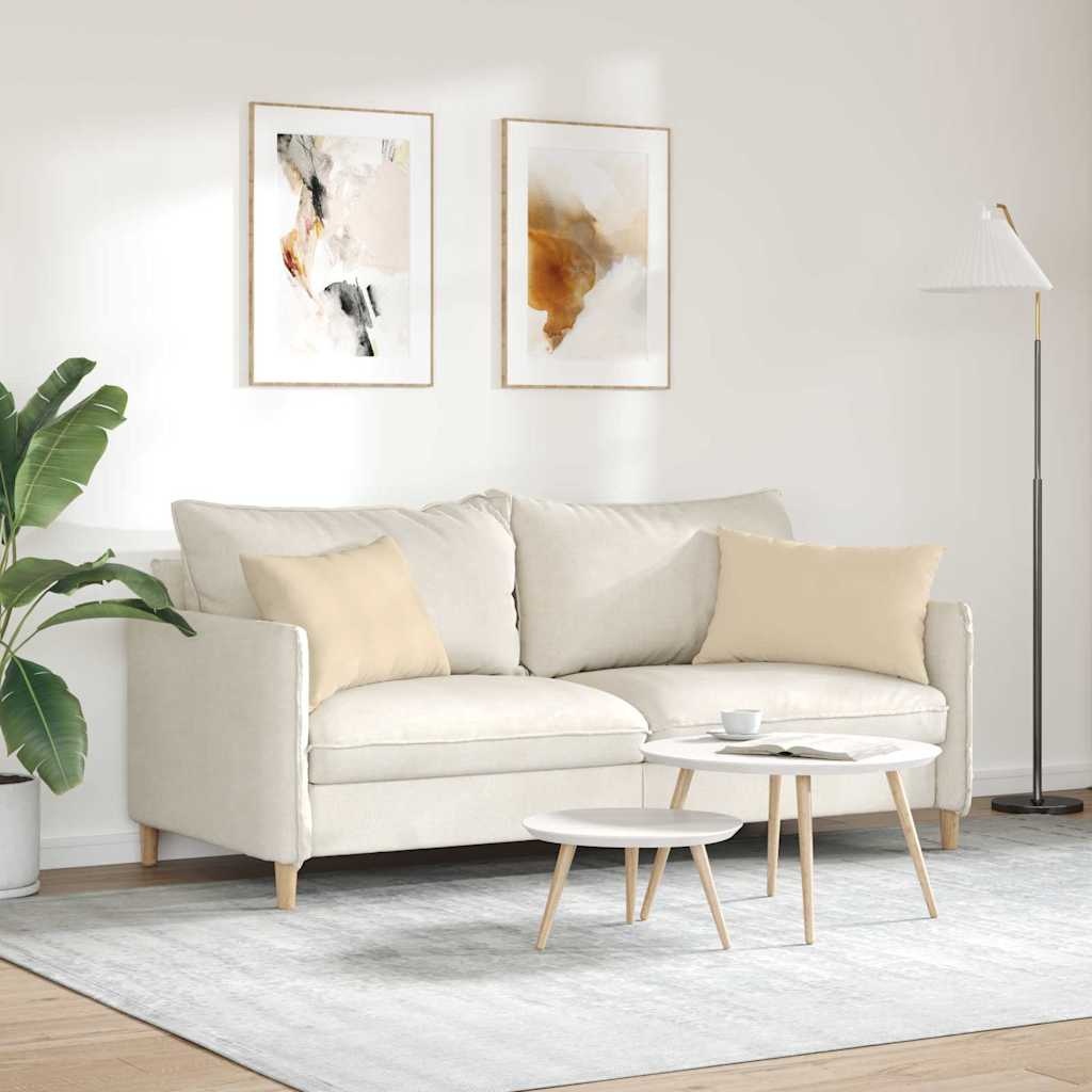 VidaXL Sofa Kussens 2 pcs Crème 60 x 40 cm Stof