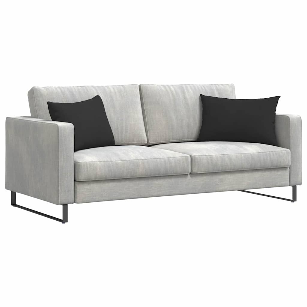 VidaXL Sofa Kussens 2 pcs Zwart 60 x 40 cm Stof