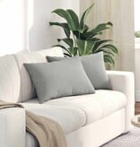 VidaXL Sofa Kussens 2 pcs Lichtgrijs 60 x 40 cm Stof