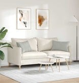 VidaXL Sofa Kussens 2 pcs Lichtgrijs 60 x 40 cm Stof