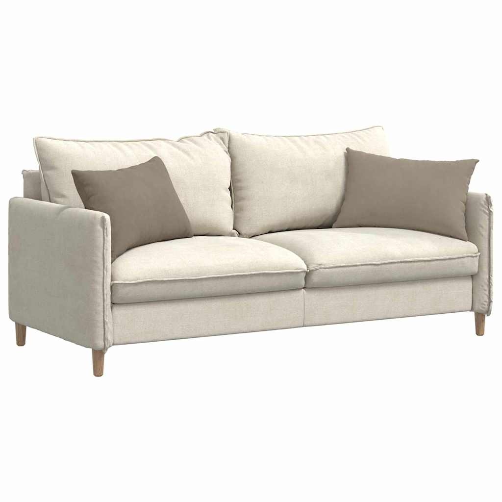 VidaXL Sofa Kussens 2 pcs Taupe 60 x 40 cm Stof