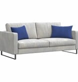 VidaXL Sofa Kussens 2 pcs Politieblauw 60 x 40 cm Katoen Stof