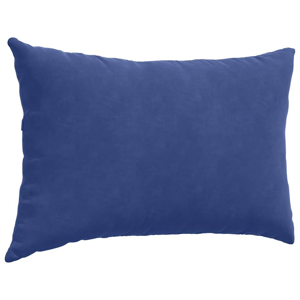 VidaXL Sofa Kussens 2 pcs Politieblauw 60 x 40 cm Katoen Stof