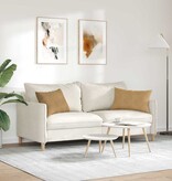 VidaXL Sofa Kussens 2 pcs Bruin 60 x 40 cm Katoen Stof