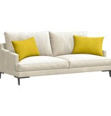 VidaXL Sofa Kussens 2 pcs Geel 60 x 40 cm Katoen Stof