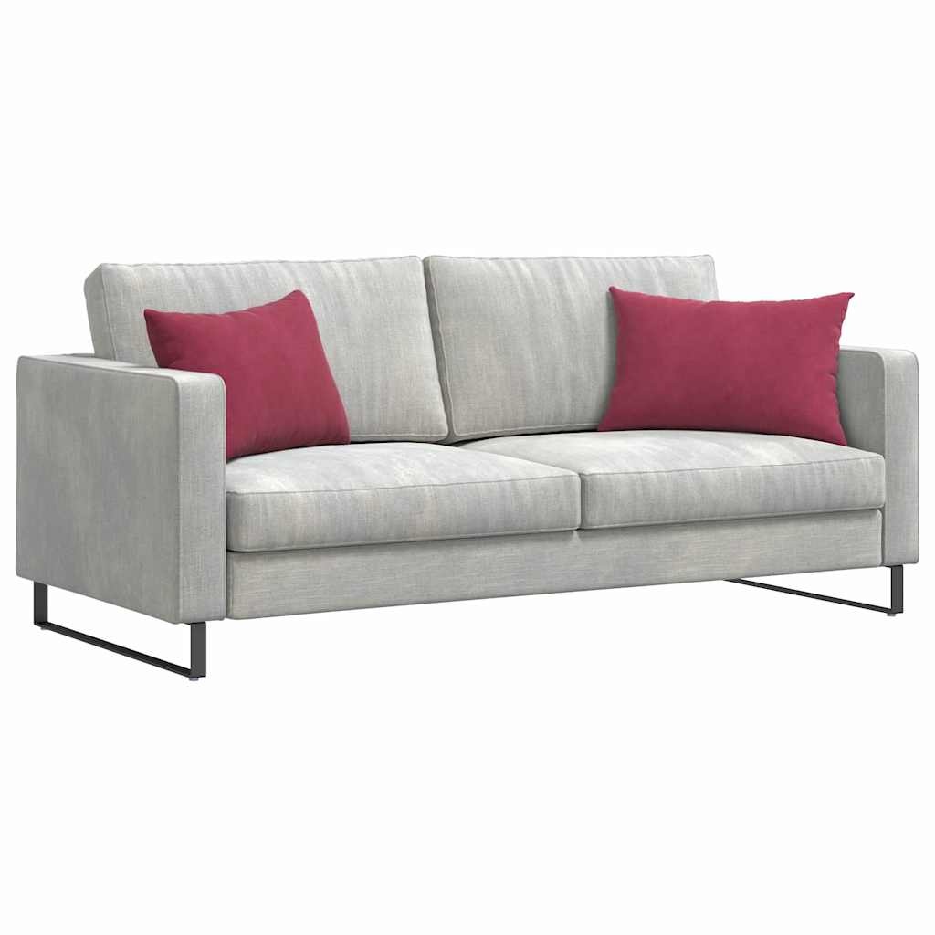 VidaXL Sofa Kussens 2 pcs Wijnrood 60 x 40 cm Katoen Stof