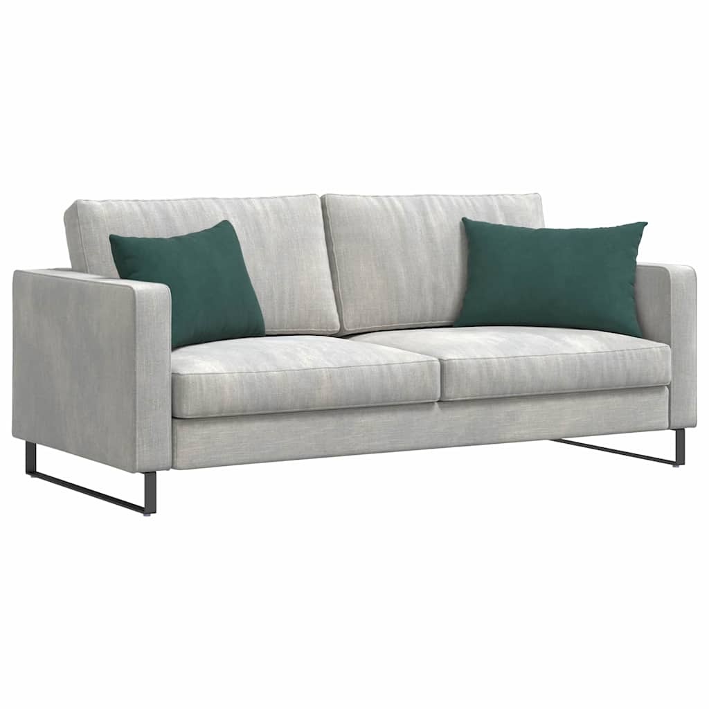 VidaXL Sofa Kussens 2 pcs Donkergroen 60 x 40 cm Katoen Stof
