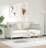 VidaXL Sofa Kussens 2 pcs Lichtgrijs 60 x 40 cm Katoen Stof