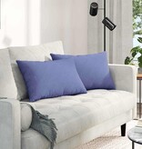 VidaXL Sofa Kussens 2 pcs Blauw 60 x 40 cm Stof