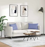 VidaXL Sofa Kussens 2 pcs Blauw 60 x 40 cm Stof