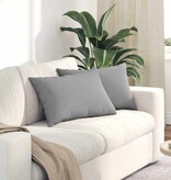 VidaXL Sofa Kussens 2 pcs Grijs 60 x 40 cm Stof