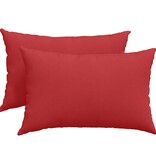 VidaXL Sofa Kussens 2 pcs Rood 60 x 40 cm Stof