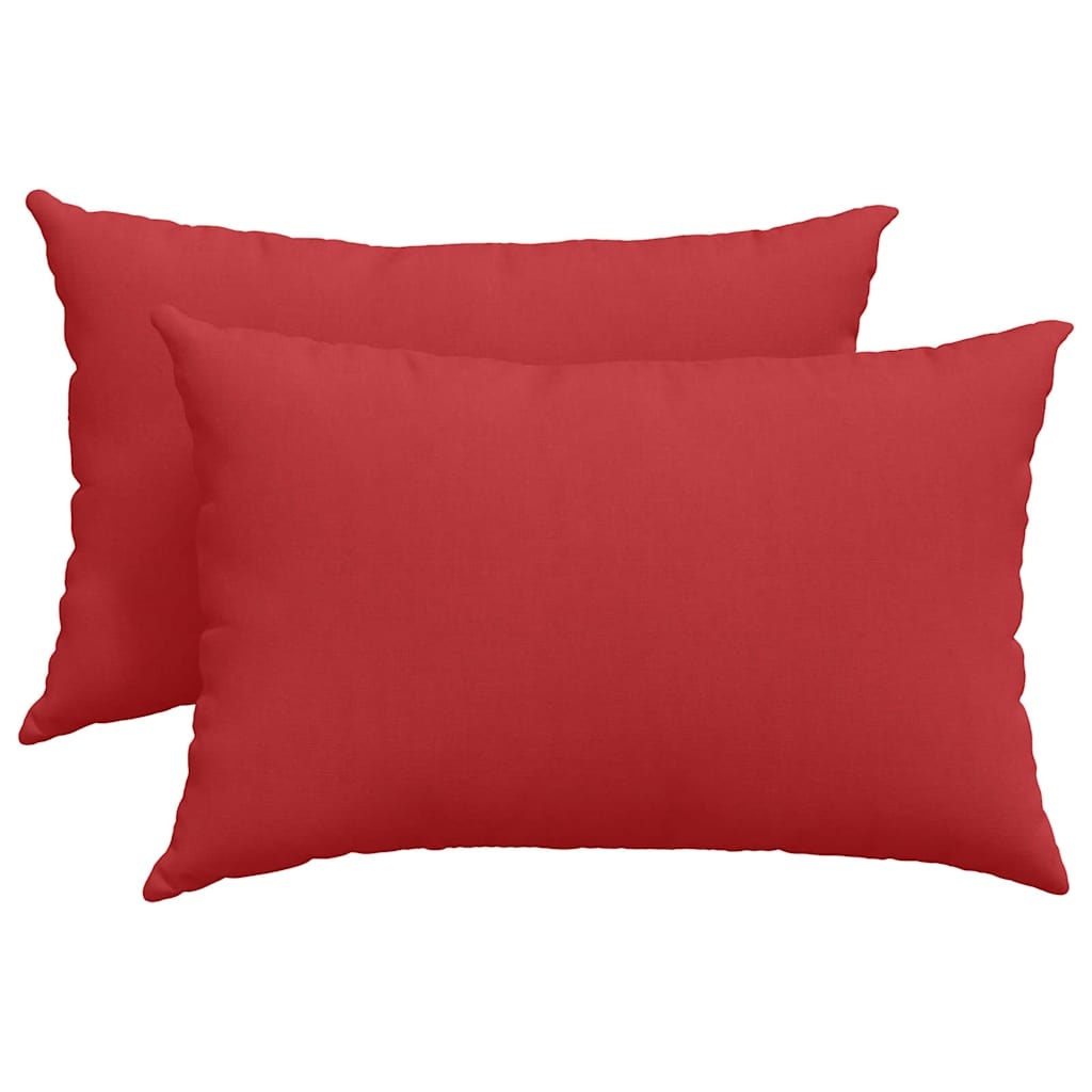 VidaXL Sofa Kussens 2 pcs Rood 60 x 40 cm Stof