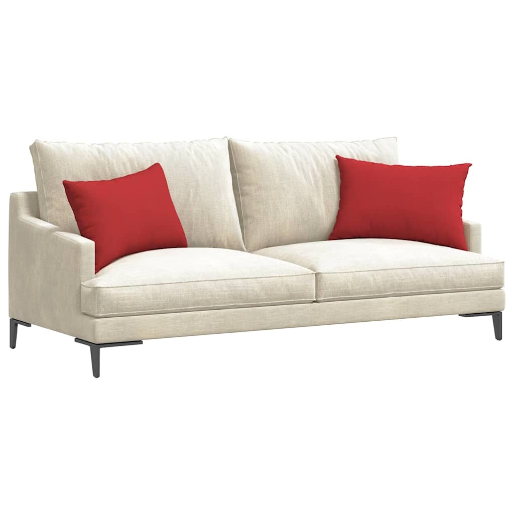 VidaXL Sofa Kussens 2 pcs Rood 60 x 40 cm Stof