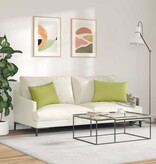 VidaXL Sofa Kussens 2 pcs Lichtgroen 60 x 40 cm Stof