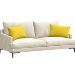 VidaXL Sofa Kussens 2 pcs Lichtgeel 60 x 40 cm Stof