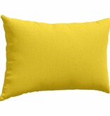 VidaXL Sofa Kussens 2 pcs Lichtgeel 60 x 40 cm Stof