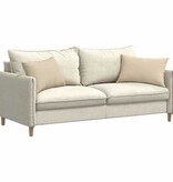 VidaXL Sofa Kussens 2 pcs Crème 60 x 40 cm Stof
