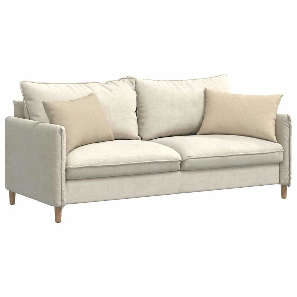 VidaXL Sofa Kussens 2 pcs Crème 60 x 40 cm Stof