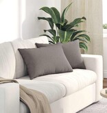 VidaXL Sofa Kussens 2 pcs Taupe 60 x 40 cm Stof