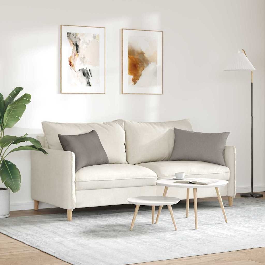 VidaXL Sofa Kussens 2 pcs Taupe 60 x 40 cm Stof