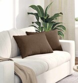 VidaXL Sofa Kussens 2 pcs Bruin 60 x 40 cm Stof
