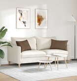 VidaXL Sofa Kussens 2 pcs Bruin 60 x 40 cm Stof