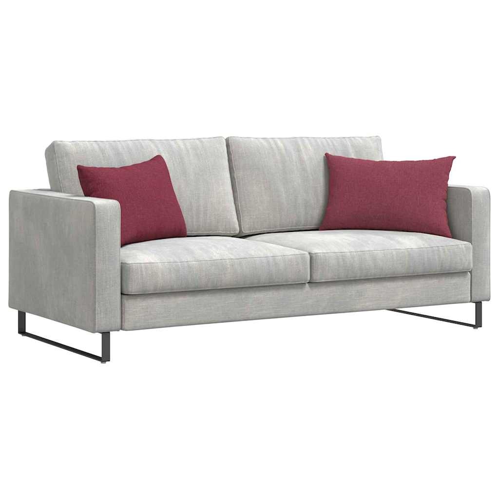 VidaXL Sofa Kussens 2 pcs Wijnrood 60 x 40 cm Stof