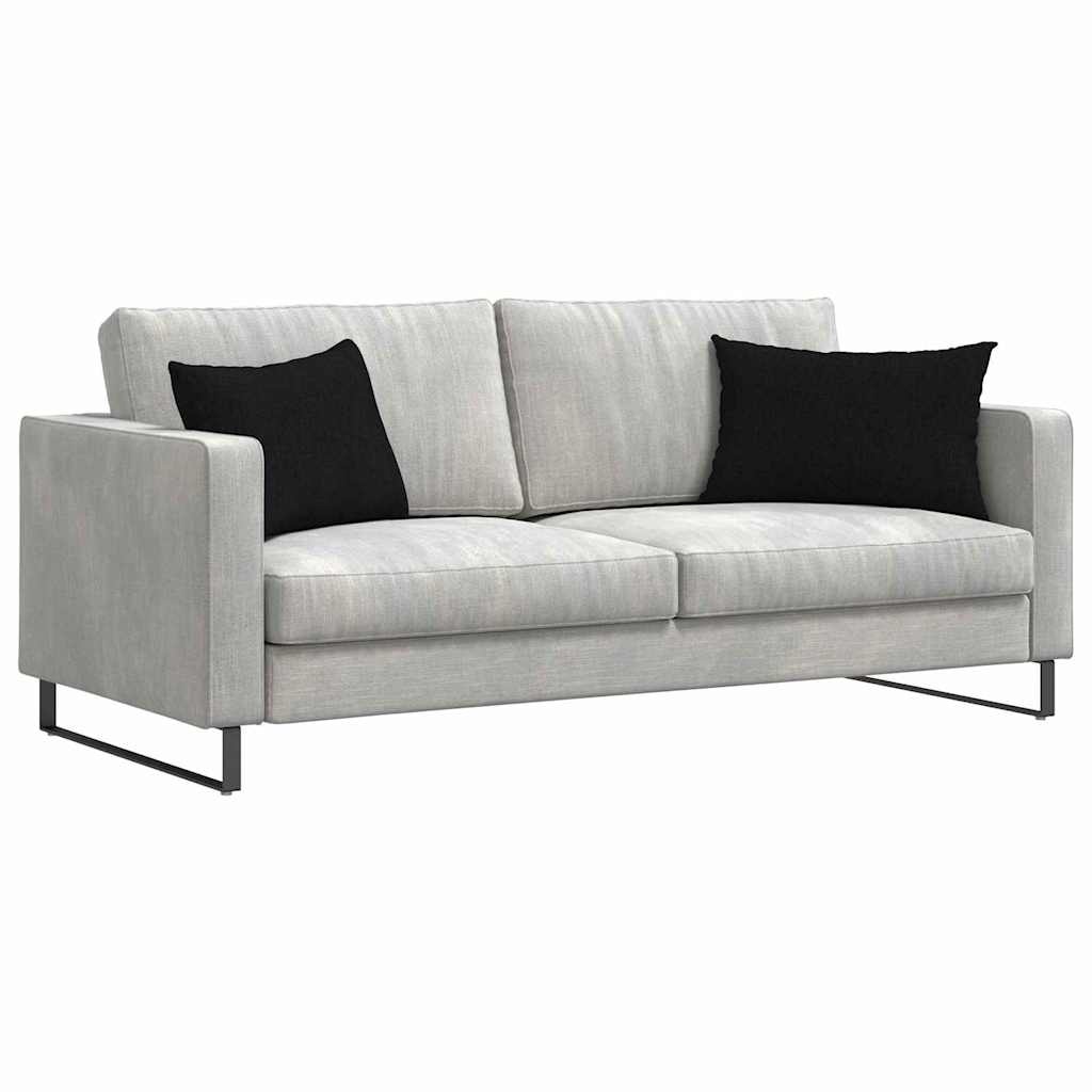 VidaXL Sofa Kussens 2 pcs Zwart 60 x 40 cm Stof
