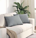 VidaXL Sofa Kussens 2 pcs Lichtgrijs 60 x 40 cm Stof