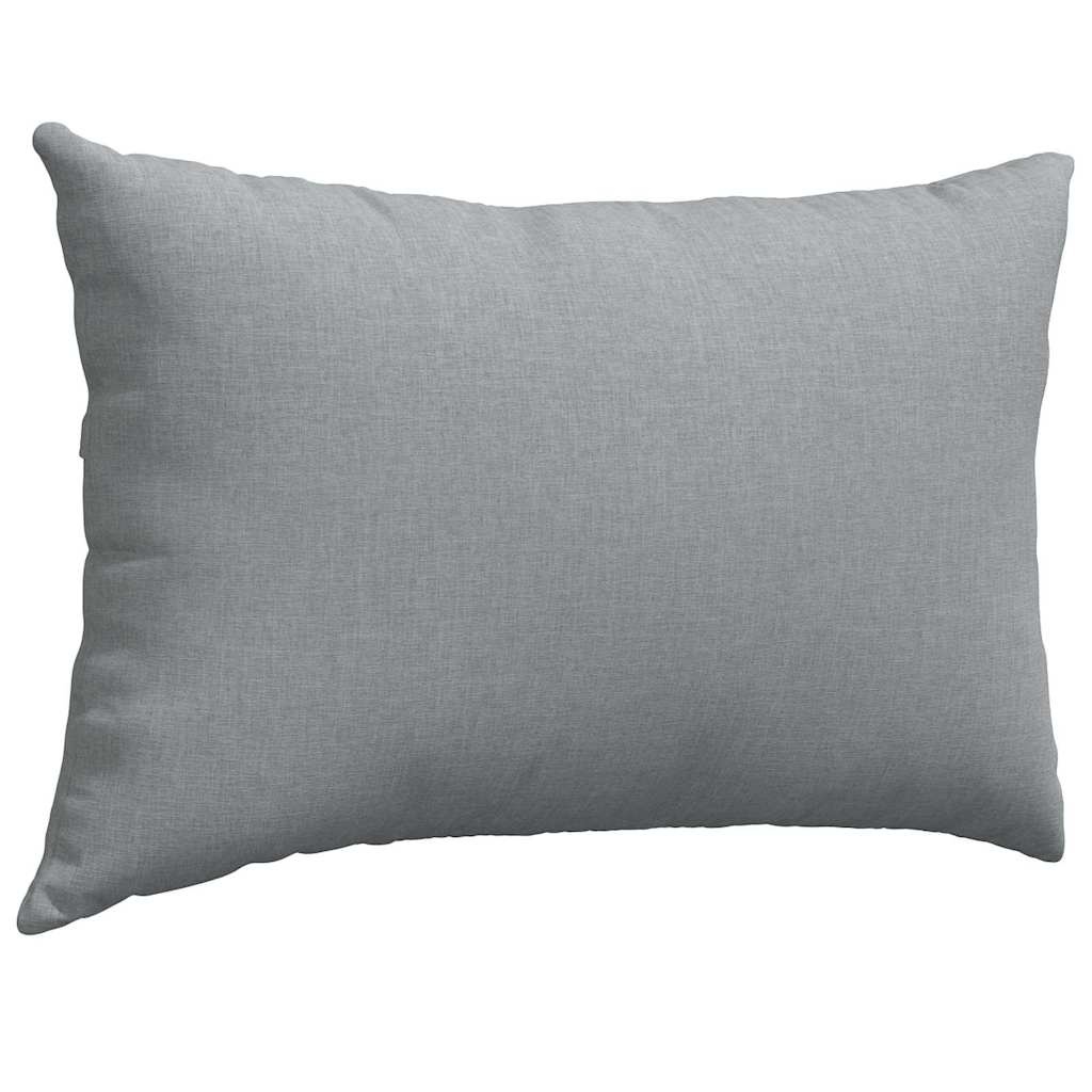 VidaXL Sofa Kussens 2 pcs Lichtgrijs 60 x 40 cm Stof
